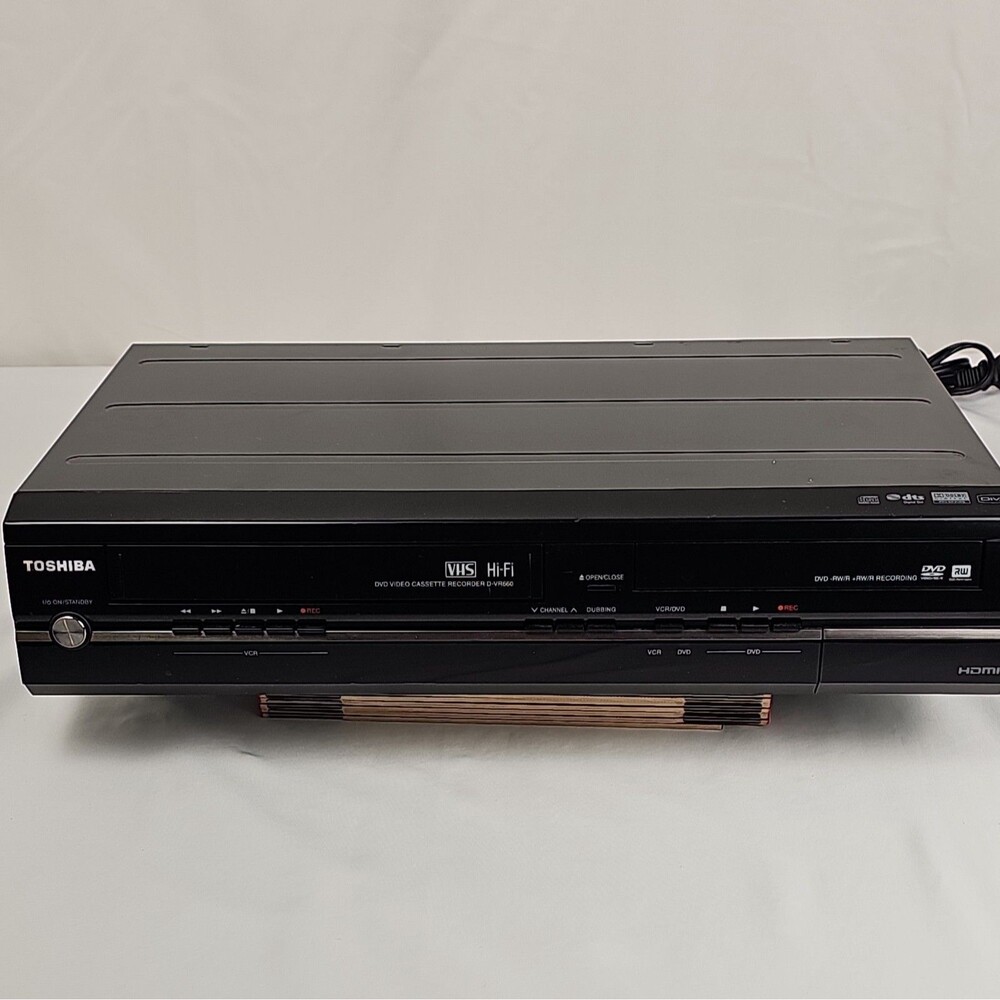 Toshiba D-VR600KU DVD Recorder/VCR Combo VHS DVD DVD-RAM DVD-RW HDMI PARTS ONLY